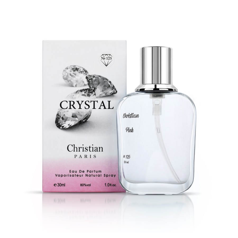 Фото парфуми Unisex Perfume Crystal Christian 30 мл № 125 на основі рожевого молекула 090.09 