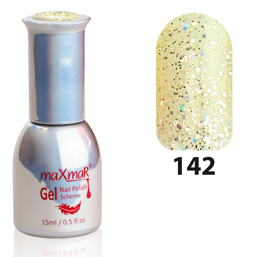 Фото Гель-лак Gel Polish M-15 № 142 Легкий золотистий блиск