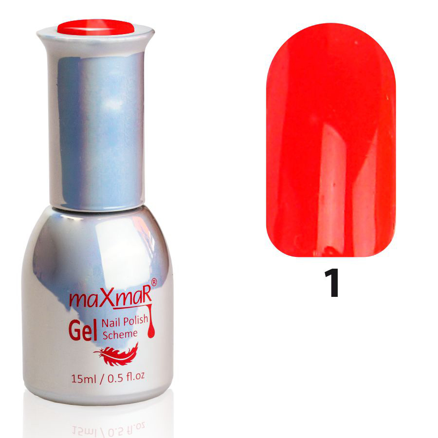 Фото Гель-лак Gel Polish M-15 № 001 Темно-кораловий