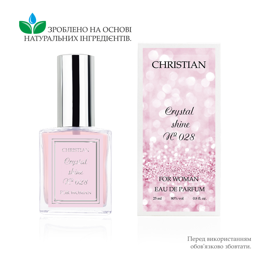 Фото Парфуми Парфумована вода для жінок «Crystal Shine» Christian 25 ml K-25 № 028
