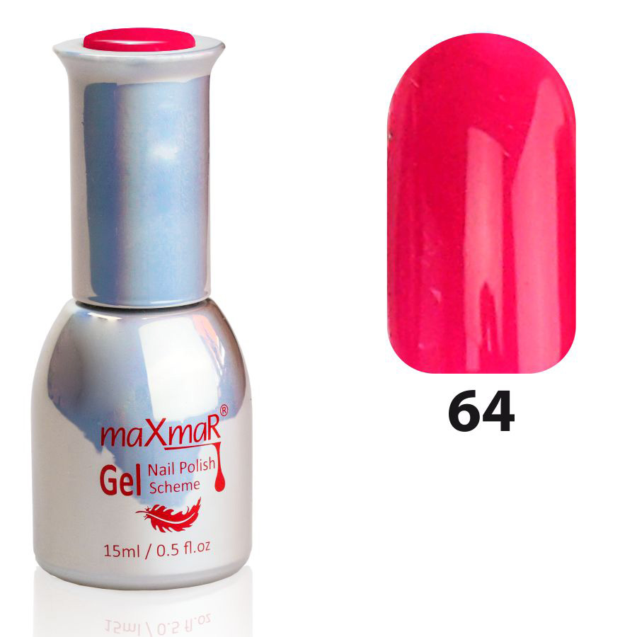 Фото Гель-лак Gel Polish M-15 № 064 Темно-рожевий
