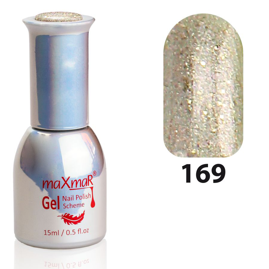 Фото Гель-лак Gel Polish M-15 № 169 Срібло з бронзою