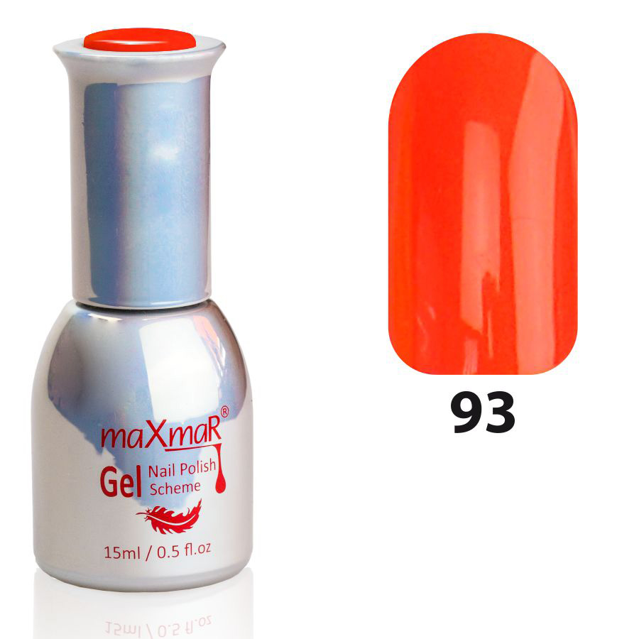 Фото Гель-лак Gel Polish M-15 № 093 Помаранчевий