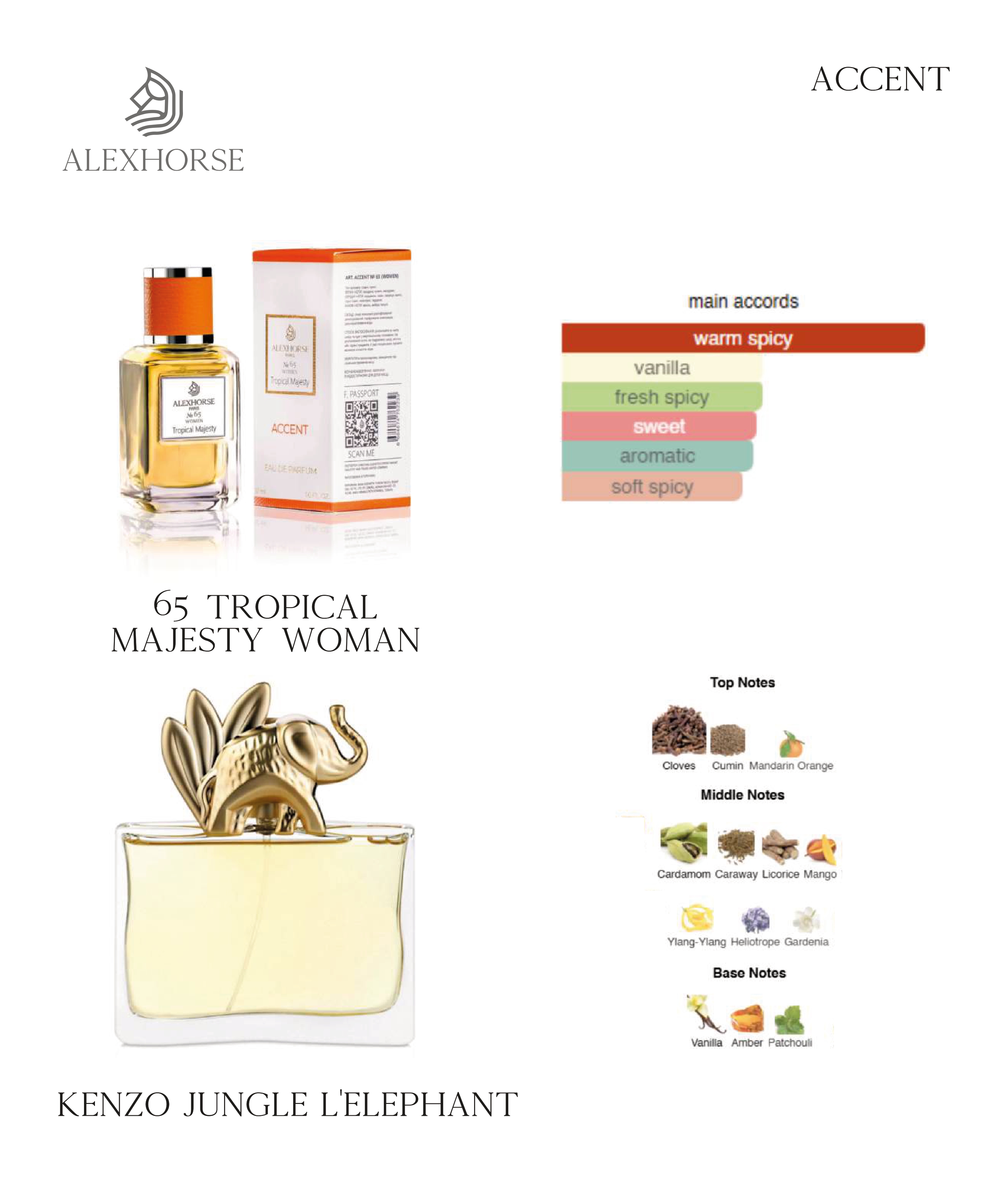 Фото Парфумерія Парфумована вода для жінок Tropical Majesty ACCENT Alex Horse 50 ml AA-065