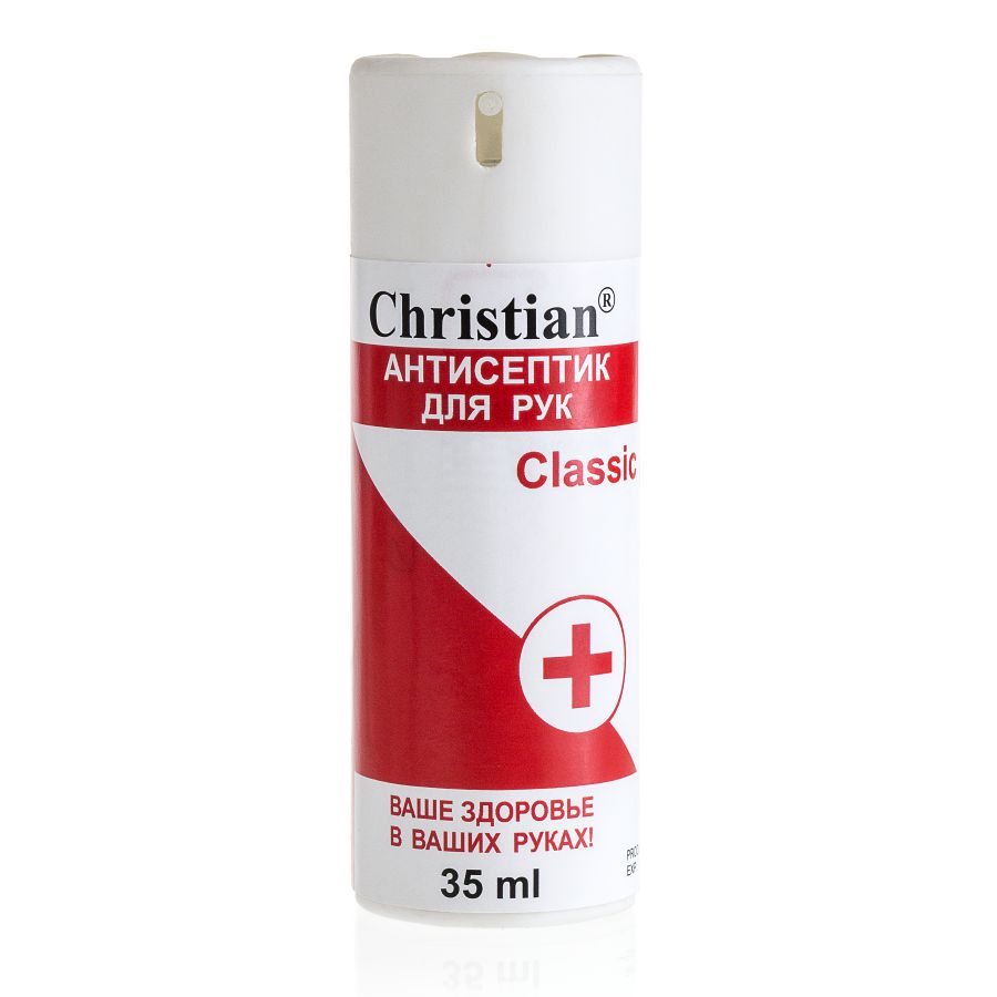 Декоративна косметика Антисептик для рук Classic 35ml Christian CA-35 K