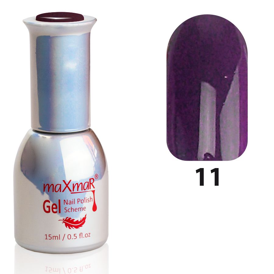 Фото Гель-лак Gel Polish M-15 № 011 Пурпурно-сірий