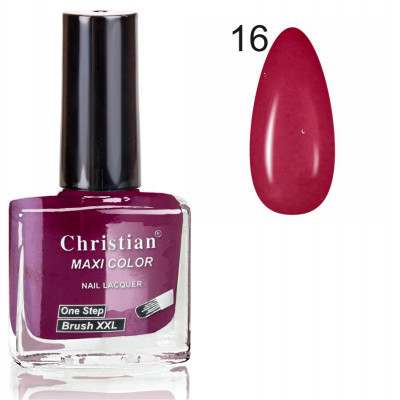 Фото Лак для ногтей с эффектом гель-лака Christian 11 ml NE-11/GEL № 16 Christian
