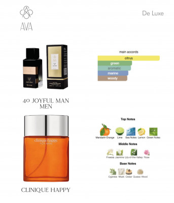 Фото Нішевий парфумерний екстракт для чоловіків Joyful Man AVA-De Luxe NICHE PERFUME 100 ml AD-40 