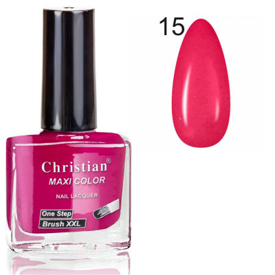 Фото Лак для ногтей с эффектом гель-лака Christian 11 ml NE-11/GEL № 15 Christian