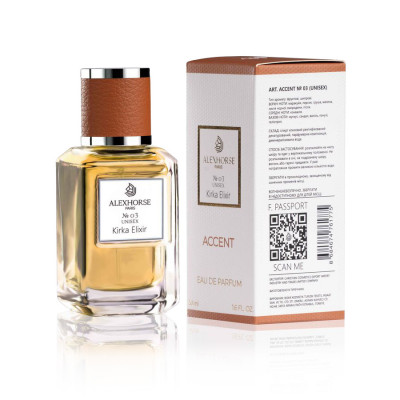 Фото Парфумована вода унісекс Kirka Elixir ACCENT Alex Horse 50 ml AA-003 Alex Horse