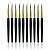 Фото Інструменти та аксесуари Аплікатор-пензель для помади та блиску, набір 10 шт. Christian CAP-112