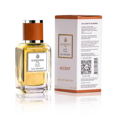 Фото Парфумована вода для жінок Juicy Mandarin ACCENT Alex Horse 50 ml AA-058 Alex Horse