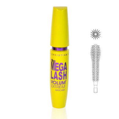 Фото Тушь для ресниц экстремальное увеличение объема The MEGA LASH Christian Christian