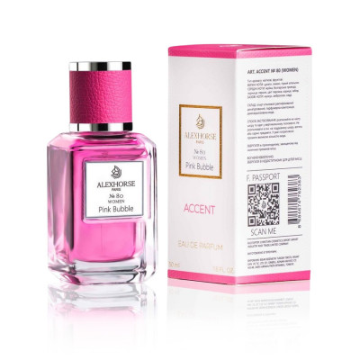 Фото Парфумована вода для жінок Pink Bubble ACCENT Alex Horse 50 ml AA-080 Alex Horse